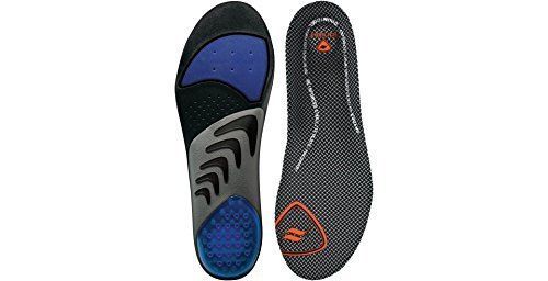 SOFSOLE Airr Orthotic Komfort Sport-Geleinlage mit Luftkissen-Fersendämpfung für höchsten Laufkomfort Damen Herren + gratis 1p Sportsocken (Herren 43-44) von Sof Sole