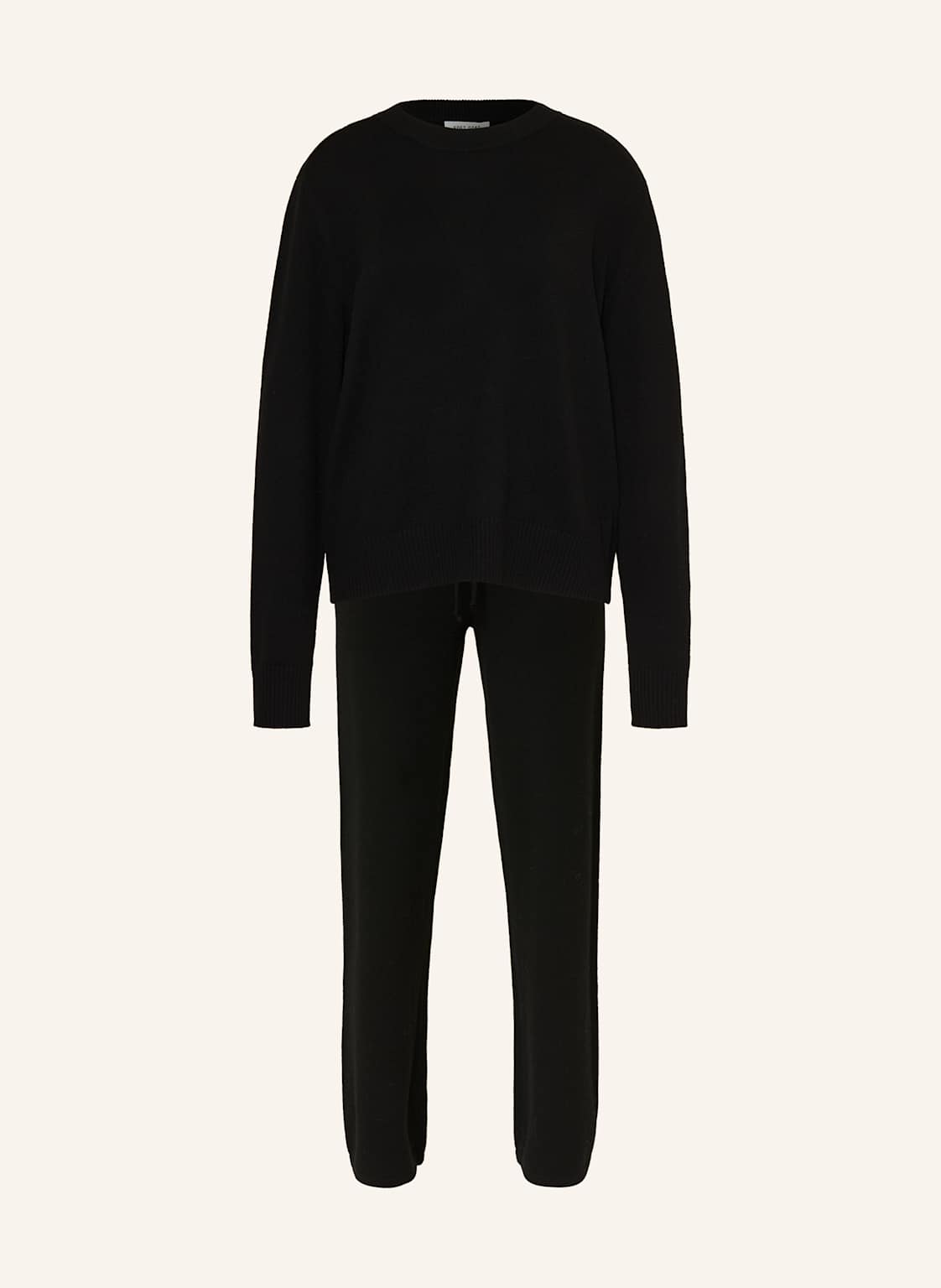 Soft Goat Set: Cashmere-Pullover Und Strickhose Aus Cashmere schwarz von SOFT GOAT