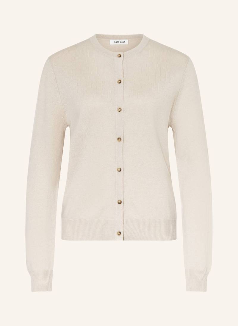 Soft Goat Strickjacke Aus Cashmere beige von SOFT GOAT