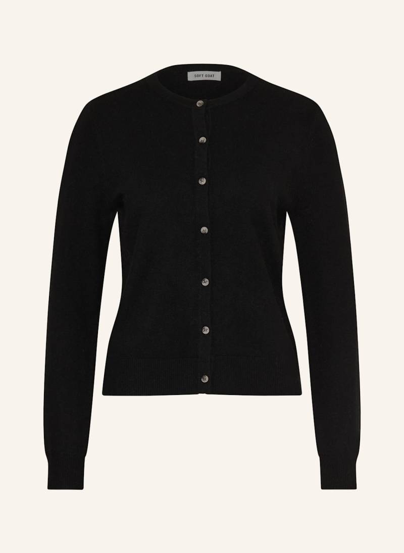 Soft Goat Strickjacke Aus Cashmere schwarz von SOFT GOAT
