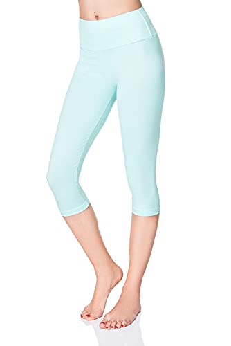 SOFTSAIL Damen 3/4 Leggings Capri Leggings Leggings Damen Lang Sport Baumwolle High Waist Baumwollleggings Frauen Freizeit Relax Bequeme Freizeithose Damen-Hosen Sommer, Minze 46 SOFTSAIL Damen 3/4 Leggings Capri Leggings Leggings Damen Lang Sport Baumwolle High Waist Baumwollleggings Frauen Freizeit Relax Bequeme Freizeithose Damen-Hosen Sommer, Minze 46 von SOFTSAIL