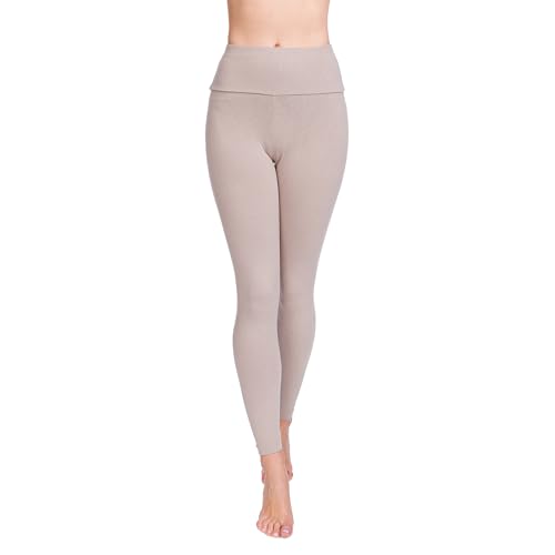 SOFTSAIL Leggings Damen Aus 95% Baumwolle High Waist Baumwoll Leggings Lang Für Frauen Freizeit Relax Bequeme Freizeit Hose Damen Hosen Sommer von SOFTSAIL