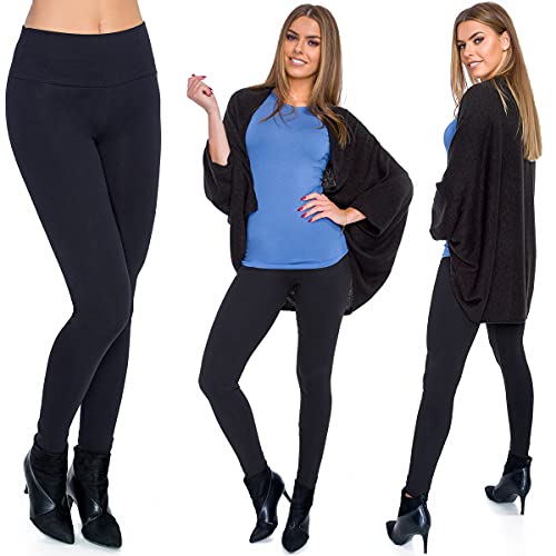 SOFTSAIL Damen-Leggings Mit Hoher Taille, Fleece-Innenseite, Baumwolle, Damen, Winter, Nicht Durchsichtig, Dehnbar, Dick, Bauchkontrolle, Große Größen, LWPP28 von SOFTSAIL