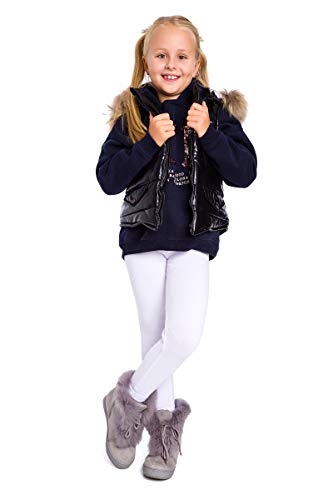 SOFTSAIL Kids Warme Kinder-winterleggings, Dicke, Mit Baumwollfleece Gefütterte Hose Für Mädchen Warme Dicke Leggings Für Kalte Tage Thermo-Leggings Für Kinder CHILD28 von SOFTSAIL