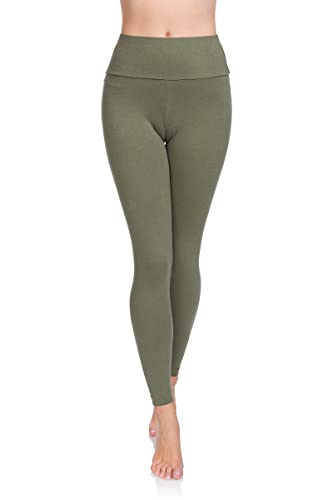 Damen Leggings Baumwolle – Hohe Taille, Übergröße 6XL, Ohne Polyester von SOFTSAIL