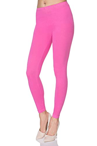 SOFTSAIL Leggings Damen Lang Baumwolle Jogginghose Sport-Leggings, Baby Rosa L von SOFTSAIL