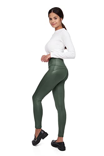 SOFTSAIL Push-Up Leggings für Damen mit hoher Taille I Mattes Kunstleder Imitat Damen Leggings Po Lift I Ganzkörper Latexhose für Damen I Elastische Hose mit Bauchkontrolle I Größen S-2XL SOFTSAIL Push-Up Leggings für Damen mit hoher Taille I Mattes Kunstleder Imitat Damen Leggings Po Lift I Ganzkörper Latexhose für Damen I Elastische Hose mit Bauchkontrolle I Größen S-2XL von SOFTSAIL