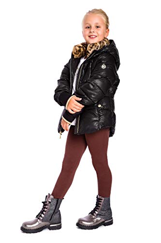 SOFTSAIL Thermoleggings Mädchen Gefütterte Winter-Leggings aus Baumwolle Kinder-Leggings, Braun 11 Jahre von SOFTSAIL