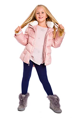 SOFTSAIL Thermoleggings Mädchen Gefütterte Winter-Leggings aus Baumwolle Kinder-Leggings, Navy 10 Jahre von SOFTSAIL