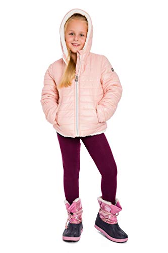 SOFTSAIL Thermoleggings Mädchen Gefütterte Winter-Leggings aus Baumwolle Kinder-Leggings, Pflaume 3 Jahre von SOFTSAIL