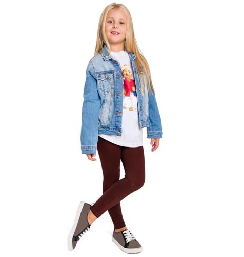 SOFTSAIL Vollständige Baumwoll-Leggings für Mädchen für Kinder | Einfarbige Baumwoll-Leggings für Schule Tanz Spiel und Freizeit | Dehnbare elastische solide weiche Hosen für Kinder, 2-13 Jahre von SOFTSAIL