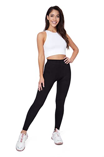 SOFTSAIL Warme Leggings Damen Lang Bambus High Waist Bambusleggings Für Frauen Freizeit Relax Bequeme Freizeithose Damen-Hosen Winter, S-L von SOFTSAIL