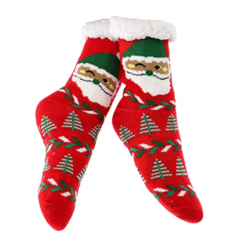 SOFTSAIL Weihnachtssocken Kuschelsocken Warme Wintersocken Für Damen Für Weihnachten Lustige Socken Für Winter Kleinigkeiten Geschenk Für Weihnachten Unisex von SOFTSAIL