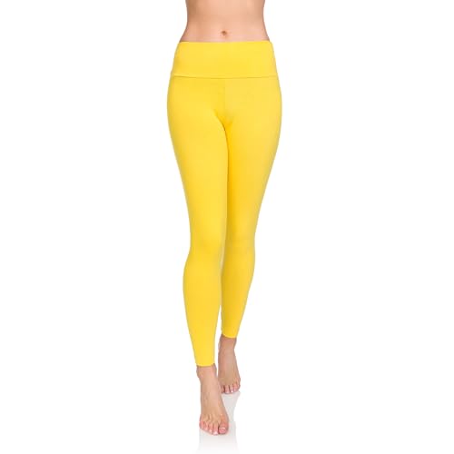 Soft Sail Damen Leggings, hohe Taille, Bauchkontrolle, weiche Baumwolle Gr. 52 EU/4XL, gelb Soft Sail Damen Leggings, hohe Taille, Bauchkontrolle, weiche Baumwolle Gr. 52 EU/4XL, gelb von SOFTSAIL
