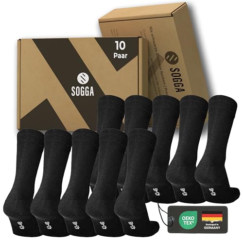 SOGGA Business Socken Herren 43-46 Schwarz | Premium Herren Socken 43-46 | 10 Paar hochwertige schwarze Herrensocken Anzugsocken Baumwolle SOGGA Business Socken Herren 43-46 Schwarz | Premium Herren Socken 43-46 | 10 Paar hochwertige schwarze Herrensocken Anzugsocken Baumwolle von SOGGA