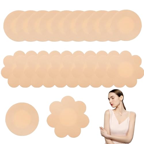 20stück Nippelpads,Brustwarzenabdeckung,Unsichtbare Einweg Nippelpads,Nipple Pads,Nipple Cover,Nipple Patches,Natürliche Unsichtbare,Selbstklebend Nippelpad,Ultra Dünne Brust Aufkleber Für Frauen von SOGHO
