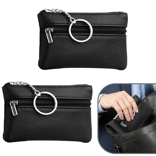 Schlüsselmäppchen,2 Stück Schlüsseltasche, Schlüsseletui,Schlüssel Etui,Schlüssel Tasche,Schlüsseltasche Leder,Wasserdichte Tasche Für Schlüssel, Münzen Und Andere Kleine Gegenstände(Schwarze) Schlüsselmäppchen,2 Stück Schlüsseltasche, Schlüsseletui,Schlüssel Etui,Schlüssel Tasche,Schlüsseltasche Leder,Wasserdichte Tasche Für Schlüssel, Münzen Und Andere Kleine Gegenstände(Schwarze) von SOGHO