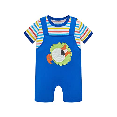 SOIBEEN Entzückende Baby Bodysuit Neugeborene Strampler Jungen Löwenmuster Straps Hosen 2-teiliges Set 6-9 Monate von SOIBEEN