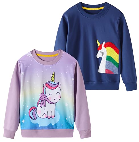 SOIBEEN Jungen Sweatshirt,Entzückende Kinder Pullover Top Shirt,Rundhalsausschnitt Langarm Pullover,Casual Kleidung,Frühling Herbst Baumwolle Hoddie von SOIBEEN