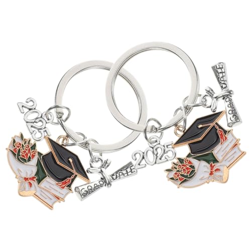 SOIMISS 2stücke Schlüsselanhänger Graduierung Bachelor Cap Schlüsselring Inspirierendes Für Abschlussfeiern Praktischer Schlüsselhalter Für Schüler Und Absolventen von SOIMISS
