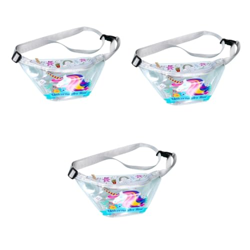 SOIMISS 3stücke wasserdichte Hüfttasche Für Damen Verstellbare Sport Bauchtasche Im Stilvollen Einhorn-Design Für Outdoor-aktivitäten Wie Reisen Joggen Und Einkaufen von SOIMISS