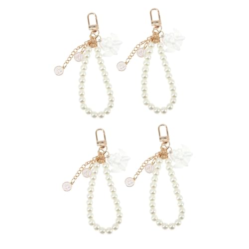SOIMISS 4stücke Teiliges Barock-perlen-schlüsselanhänger Eleganter Engel Praktischer Taschenanhänger Für Handtaschen Und Rucksäcke Langlebig Und Stilvoll von SOIMISS