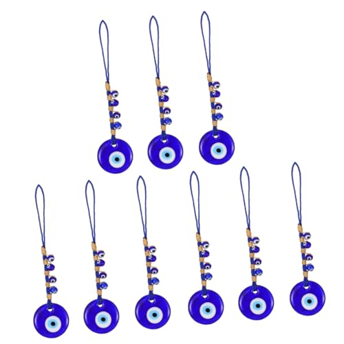 SOIMISS Böser Blick Anhänger 9 Stück Teufelsauge Schlüssel Auto Lanyards Für Schlüsselpakete Blaues Portemonnaie Böser Blick Schlüsselanhänger Zubehör Böser Blick Zum Aufhängen Böser Blick von SOIMISS