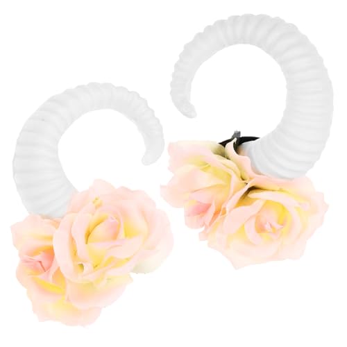 SOIMISS 1paar Haarspangen Mit Schafhorn Und Rosen Gothic Haarschmuck Für Damen Cosplay Zubehör Für Halloween Und Besondere Anlässe Leicht Und Bequem Einzigartiges Design Für Frisuren SOIMISS 1paar Haarspangen Mit Schafhorn Und Rosen Gothic Haarschmuck Für Damen Cosplay Zubehör Für Halloween Und Besondere Anlässe Leicht Und Bequem Einzigartiges Design Für Frisuren von SOIMISS
