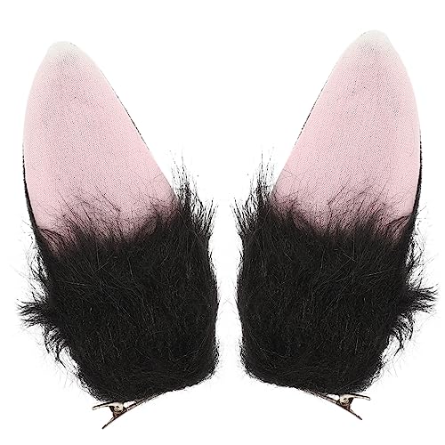 SOIMISS 1 Paar Hasenohr Haarspange Kragen und Ohren Bögen halloween haarschmuck cute hair clips stutzenhalter Kinderkommode Hasenkostüm Requisite Kopfbedeckung für die Osterparty Plüsch von SOIMISS