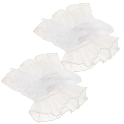 SOIMISS 1paar Lace Cuff Lolita Handschuhe Mit Schleife Armstulpen Für Hochzeiten Bälle Partys Fingerlose Damenhandschuhe Weiß Stilvolles Accessoire Für Besondere Anlässe von SOIMISS