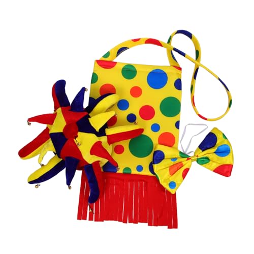 SOIMISS 1satz Clown Hut Und Fliege Für Halloween Und Cosplay Lustige Clown Requisiten Für Erwachsene Ergänzung Für Rücksack Und Zubehör von SOIMISS