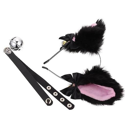 SOIMISS 1satz Katzenohren Haarreif Mit Und Dekorativem Halsband Für Cosplay Und Partys Leicht Und Für Halloween Und Rollenspiele von SOIMISS