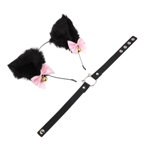 SOIMISS 1 Satz Stirnband Mit Katzenohren Thematisiert Turban-stirnband Maskerade-halsband Cosplay Plüsch Reifen Kostüm Party Modischer Halsschmuck Weibliche Kopfbedeckung Stoff von SOIMISS