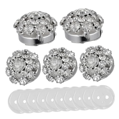 SOIMISS 1 Set Smokingknöpfe Und Manschettenknöpfe: Elegantes Manschettenknopf-set Mit Strass-blumen – Funkelnde Manschettenknöpfe Für Formelle Anlässe Auf Hochzeiten Und Partys von SOIMISS