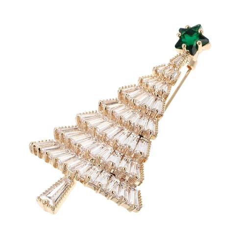 SOIMISS Elegante Weihnachtsbrosche Mit Weihnachtsbaum-anstecknadel Für Damen Leichte Brosche Aus Legierung Weihnachtsthema von SOIMISS