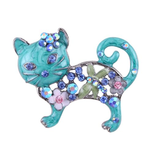 SOIMISS Katzen Brosche Legierung Kreative Tropföl Katzen Brosche Zarte Dekorationsbrosche für Kleider Anstecknadel für Mädchen und Damen für Hochzeiten und Partys von SOIMISS