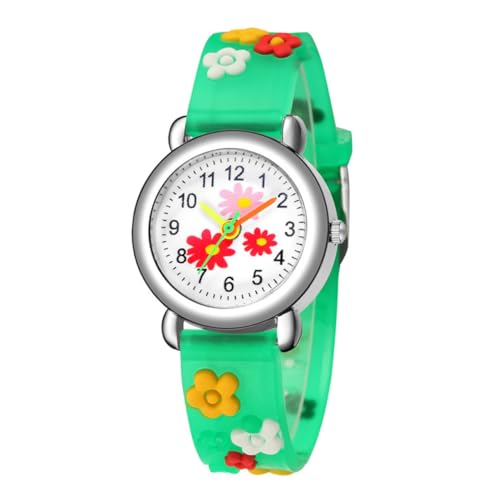 SOIMISS 1 Stück Cartoon Uhr mit Blumenmuster Relief Silikonarmband für Schüler Leicht und Langlebig zur Zeitmessung von SOIMISS