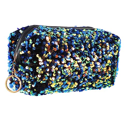 SOIMISS 1 Stück Kosmetiktasche Tragetasche Kleine Make Up Tasche Pailletten Reise Kulturtasche Süße Tasche Kosmetiktasche Tragbar Damen Pailletten Mädchen Funkelnd Bunt Miss von SOIMISS