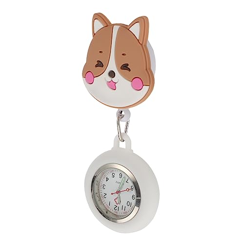 SOIMISS Taschenuhr Mit Cartoon Haken Zarte Hängende Uhr Versenkbare Schnalle Taschenuhr Hängeuhr Armband von SOIMISS
