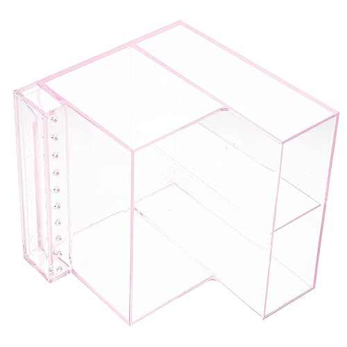 SOIMISS 1 Stück Mühle Aufbewahrungsbox Polierer Organizer Nagelhalter Veranstalter Displayhalter Körperpflege UV Nagelpolierer-Organizer Schleifaufbewahrungshalter Mahlgestell Plastik Rosa von SOIMISS