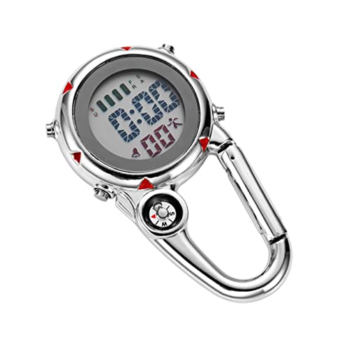 SOIMISS Clip-Uhr Karabiner Multifunktionsuhr Quarzuhr Mit Edelstahl Karabiner Uhr Für Sanitäter Und Outdoor Aktivitäten von SOIMISS