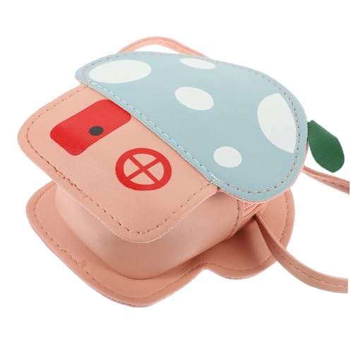 SOIMISS 1 Stück Pilz Tasche Cartoon Wechselgeldtasche Umhängetasche für Mädchen Jungen Niedliche Geldbörse Hochwertigem PU für Kleinkinder für Münzen Snacks und Kleine Gegenstände von SOIMISS