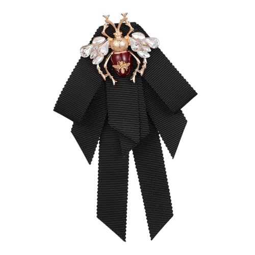 SOIMISS 1 Stück Retro Bienen Brosche für Damen Schwarze Schleifenanstecknadel mit Sicherem Verschluss Modeaccessoire für Kleider Pullover Jacken Perfektes für Besondere Anlässe von SOIMISS