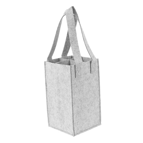 SOIMISS 1 Stück Weingeschenk Tragetasche Party Picknick Weintragetasche Stoff Geschenktüten Größe Weintasche Mit Trennwandhalter Flaschenträger Weintaschen Tragbare von SOIMISS