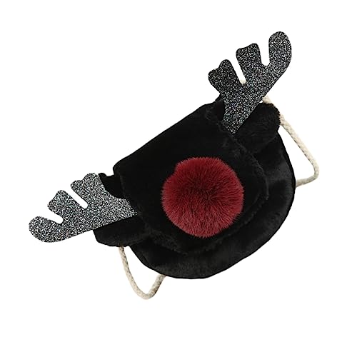 SOIMISS 1stück Plush Elk Shape Crossbody Bag Für Süße Weihnachts Messenger Bag Für Party Shopping Und Design Für Kleine Gegenstände von SOIMISS