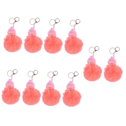 SOIMISS 10stücke Pompon Schlüsselanhänger Flauschige Taschenanhänger Im Niedlichen Design Für Handtaschen Rucksäcke Dekorativer Begleiter von SOIMISS