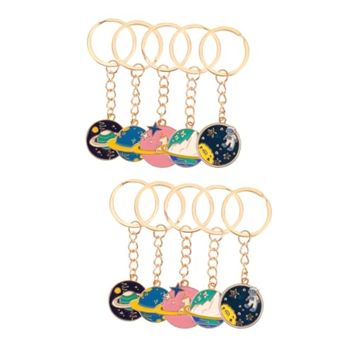 SOIMISS 10 STK Schlüsselanhänger Telefon Charms Autodekoration Handyanhänger Auto schlüssel Halter slico Cosmic Taschenornament Schlüssel hängende Verzierung Legierung von SOIMISS