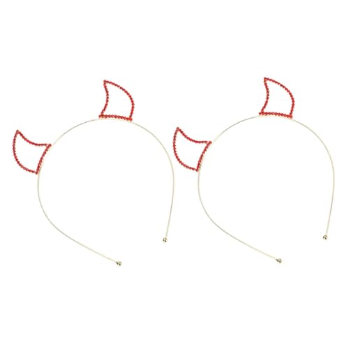 SOIMISS 10stücke Teufelshörner Haarreif Mit Glitzer Cosplay Haarband Für Halloween Und Karneval Universelle Für Damen Und Herren Leicht Und Bequem Zu Tragen von SOIMISS