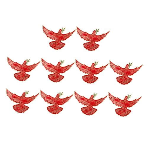 SOIMISS 10 Stück Friedenstauben Anstecknadeln mit Olivenzweig Metallbroschen für Hemdkragen Schalclip Anstecker für Frauen und Männer Geeignet für Kleidung Taschen Rucksäcke Jacken von SOIMISS