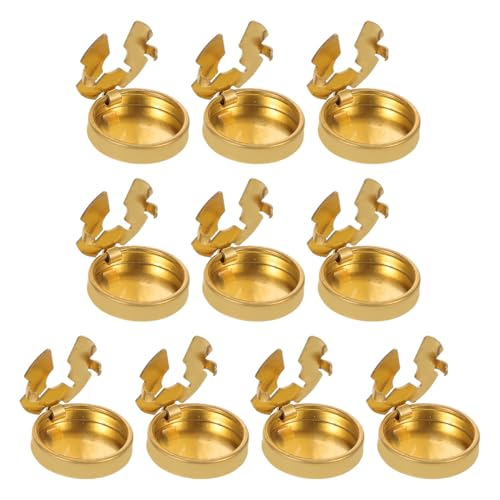 SOIMISS 10 Stück Messing Knopfüberzüge für Hemden und Blusen Kleine Dekorative Manschettenknöpfe aus Robustem Kupfer Minimalistisches Design für Business und Freizeit Stabile und von SOIMISS